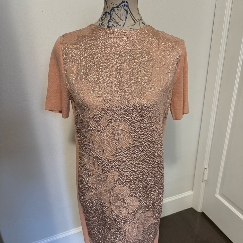 TORY BURCH merino wool embellished dress